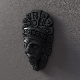 Aztec Wall Mask –Wall Decoration 3d model