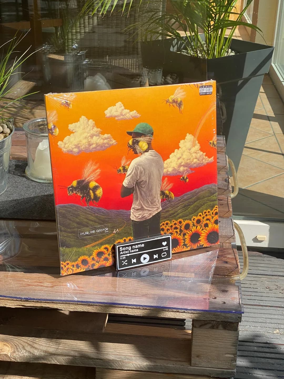 Custom song vinyl display 3d model