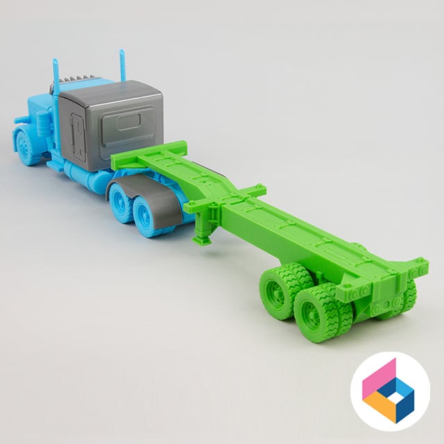 Foldable Trailer Frame for Peterbilt 379 3d model