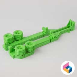 Foldable Trailer Frame for Peterbilt 379 3d model