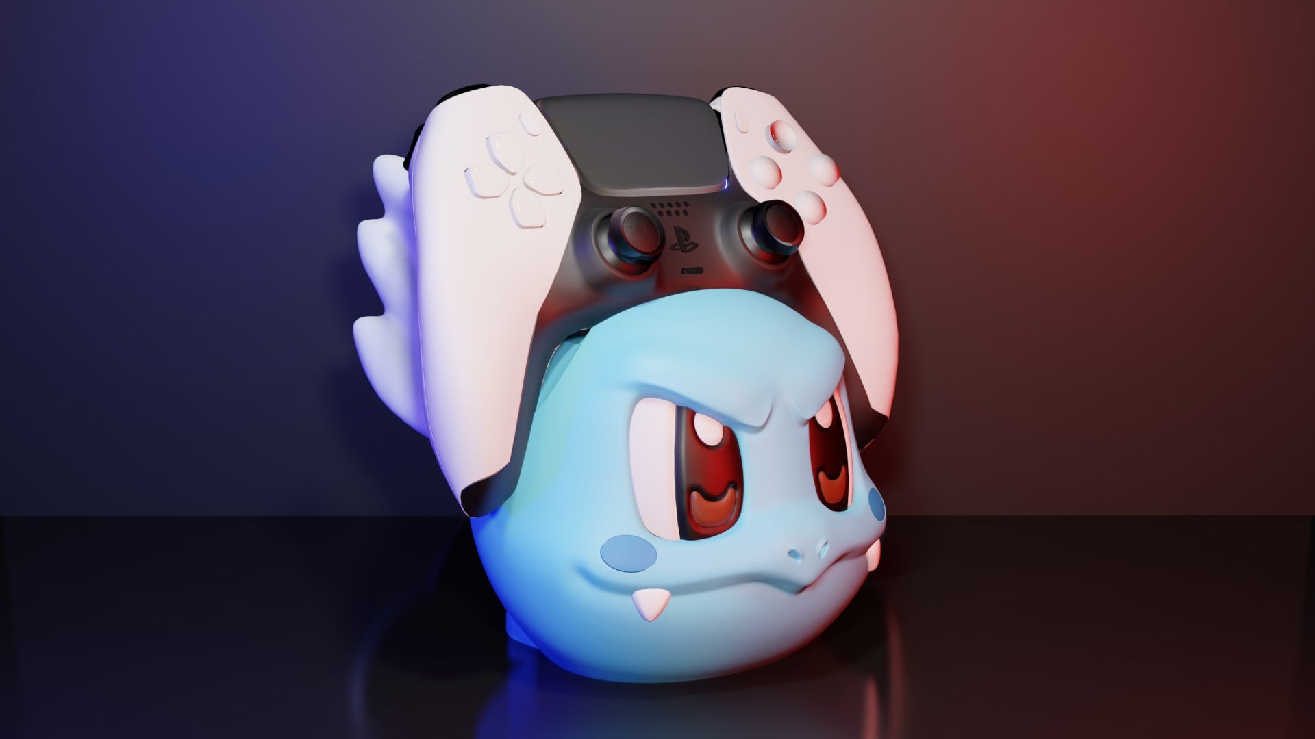 Wartortle Controller Holder 3d model