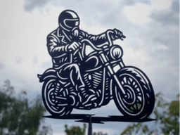 Motorcycle Rider 2D Wall Art.stl 3d model