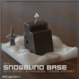 Snowblind Outpost Diarama | Starsiege: Tribes Fanart 3d model