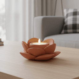 Lotus Flower LED Candle Holder - LED Tealight Holder, Modern Home Decor, Zen Gift, Home decor 3d model