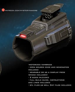 Motorized mandalorian Vambrace by MysteryMakers 3d model