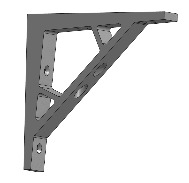 Shelf bracket-strong.stl 3d model