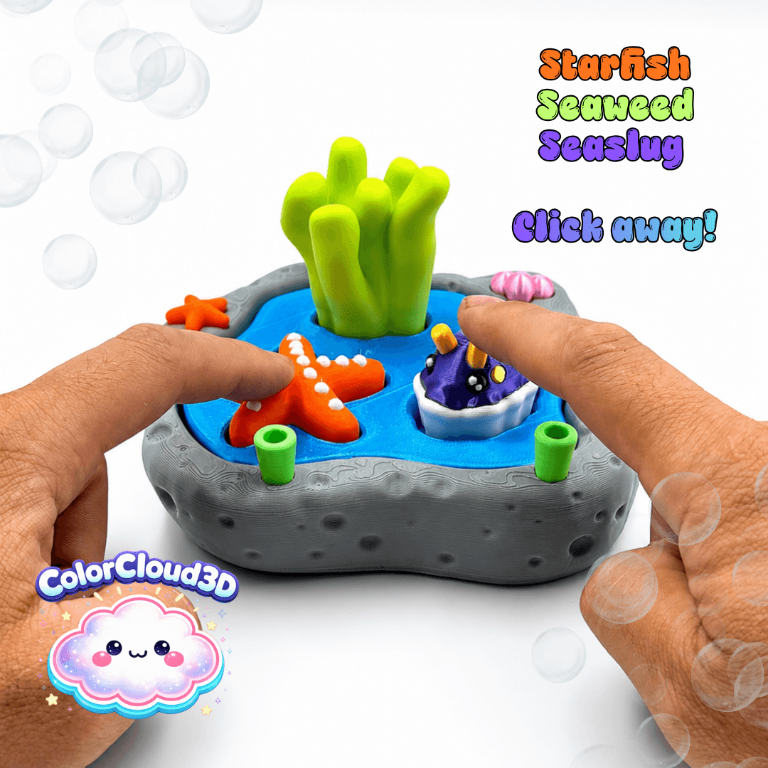 TIDE POOL TREASURES CLICKER SET 3d model