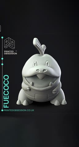 Fuecoco - Pokemon - Fan Art 3d model