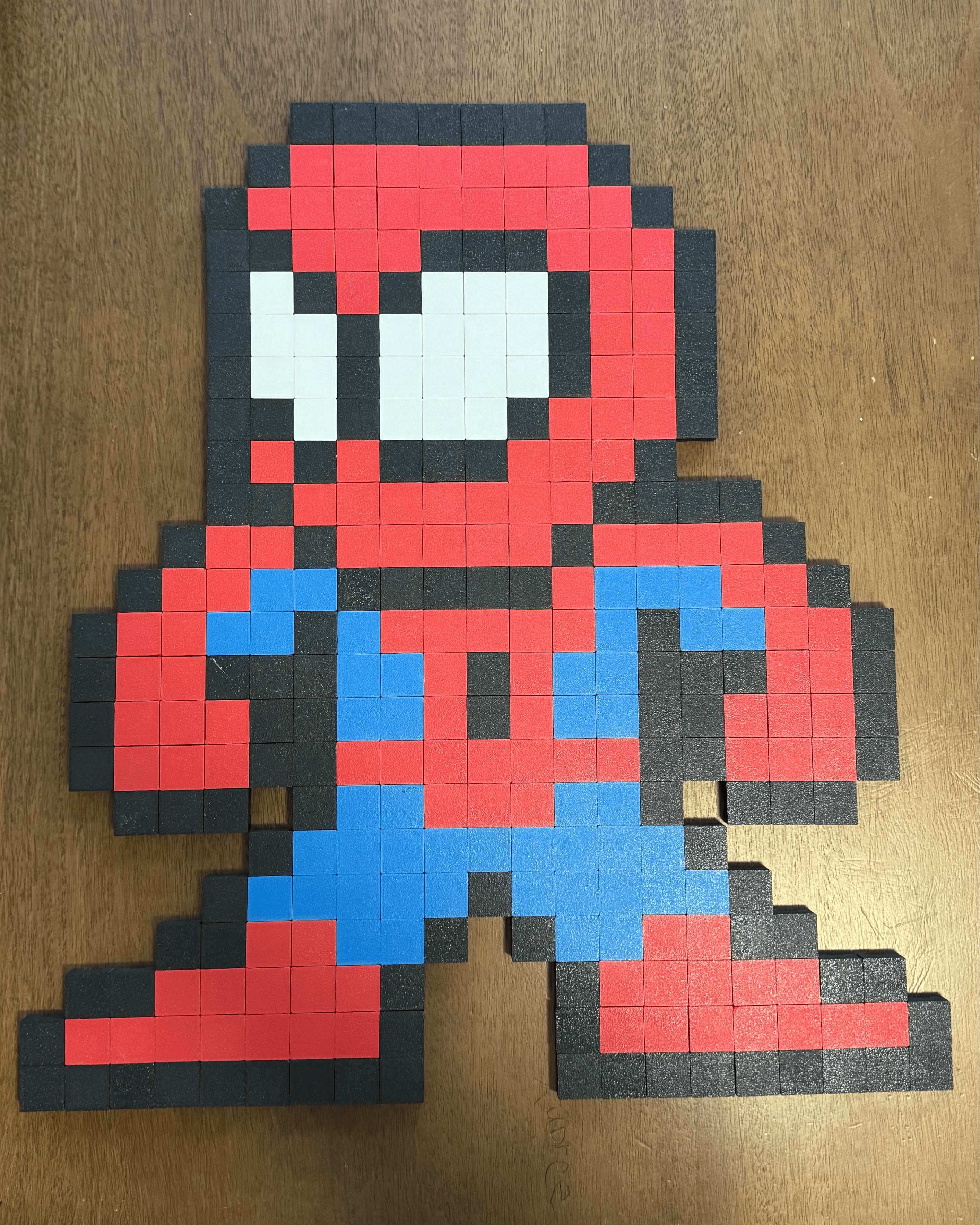 Pixel Art System - Spiderman 3d model