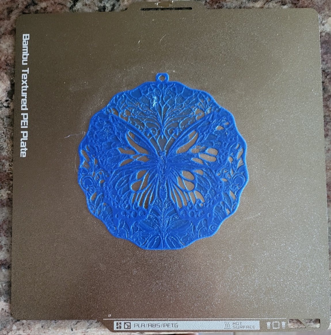 Butterfly3 Three-Part PETG 150x149 mm 3d model