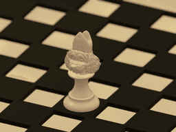 Dog Themed Chess Set 3d model