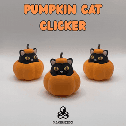 Pumpkin Cat Clicker 3d model