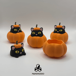 Pumpkin Cat Clicker 3d model