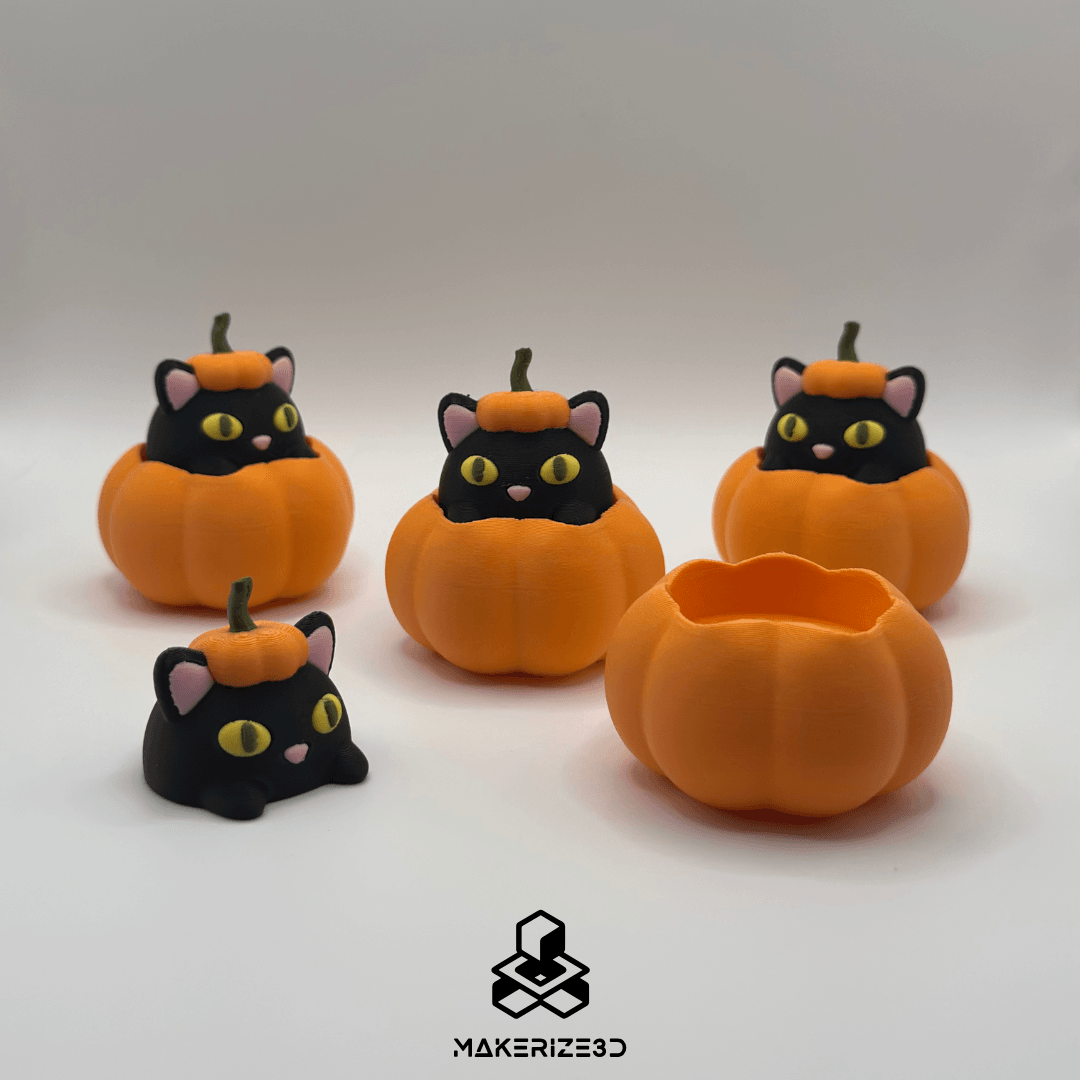 Pumpkin Cat Clicker 3d model