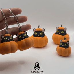 Pumpkin Cat Clicker 3d model
