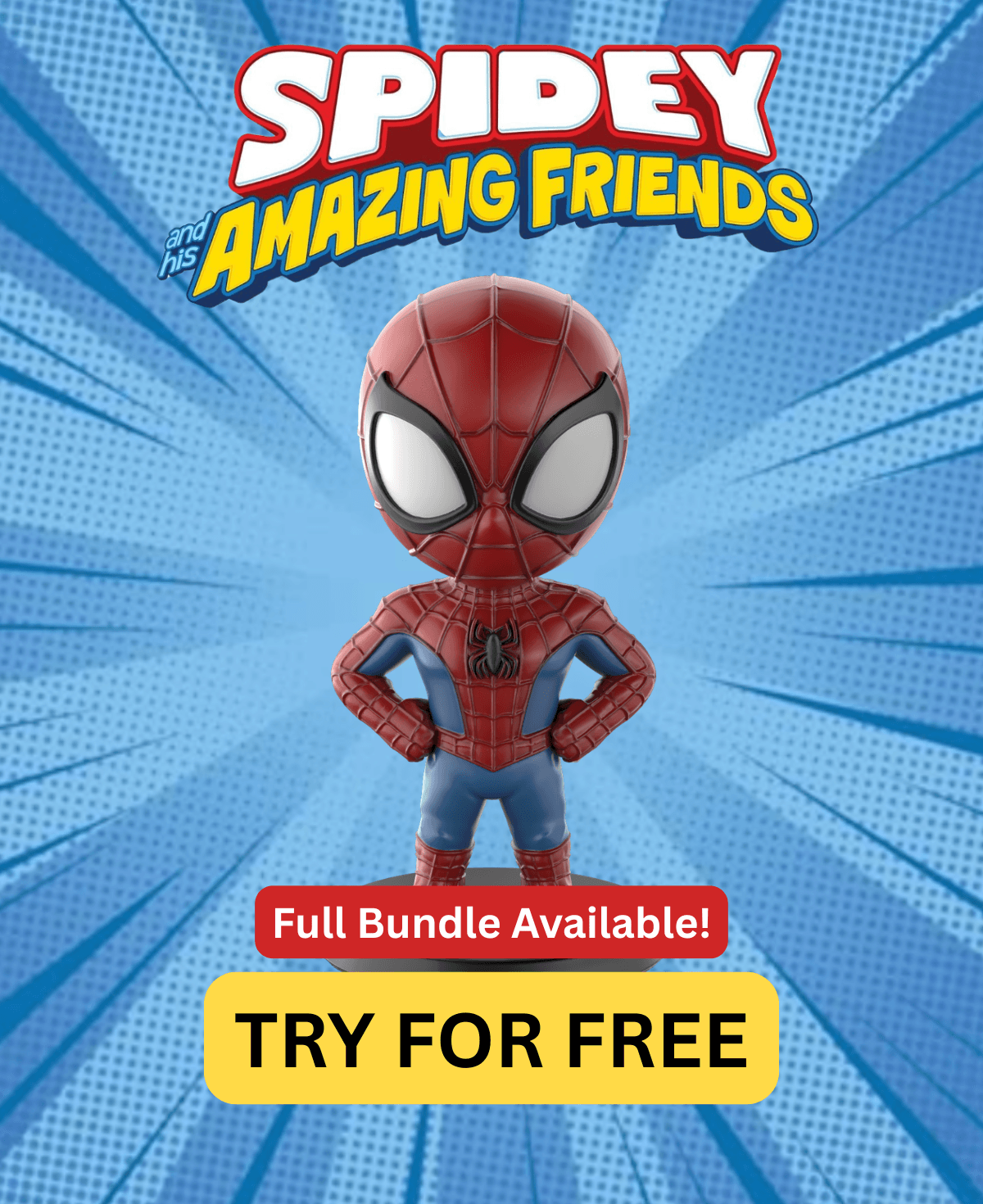 Spidey and His Amazing Friends - Free Sample STL | Full 14-Character Bundle on Profile 3d model