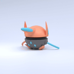 Deoxys (Speed) Pokeball 3d model