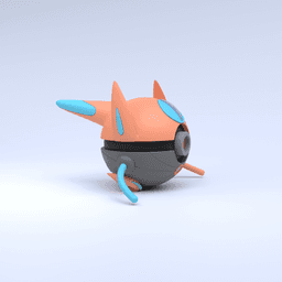 Deoxys (Speed) Pokeball 3d model
