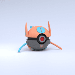 Deoxys (Speed) Pokeball 3d model
