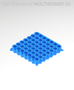 7x7 MU - All Corners Grid Interfitted - MultiBoard Octagon Plate - 4x Ironing Stack 3d model