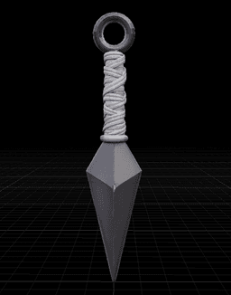 Naruto_Basic_Kunai 3d model