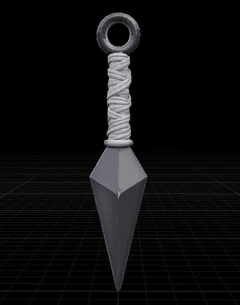 Naruto_Basic_Kunai 3d model