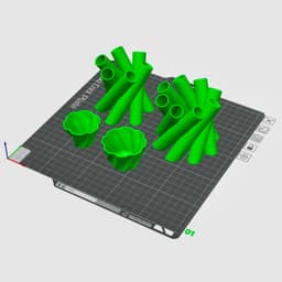 Pen Holder Cup Desk Organizer Office Decoration in 2 Sizes 3d model