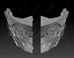Unit1 - Mecha Mask 3d model