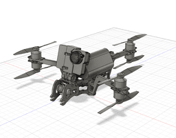 "Reliant" frame - modern lightweight Y6 frame for long range and fun (v2!) 3d model