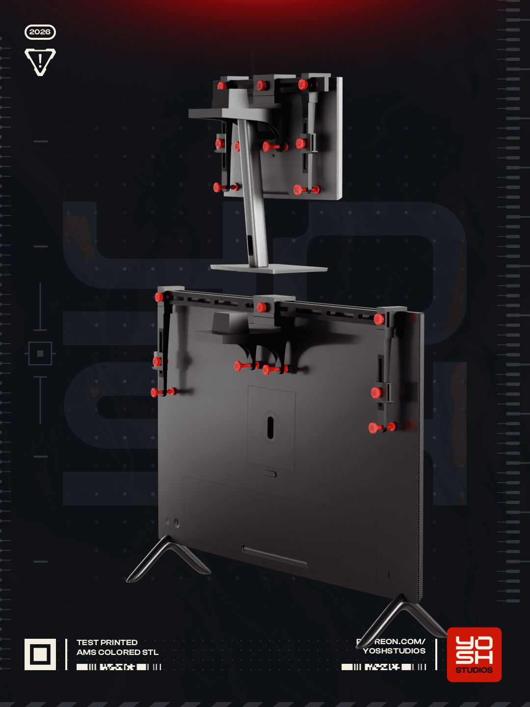 Screen Buddy Godzilla 3D Printer STL file 3d model
