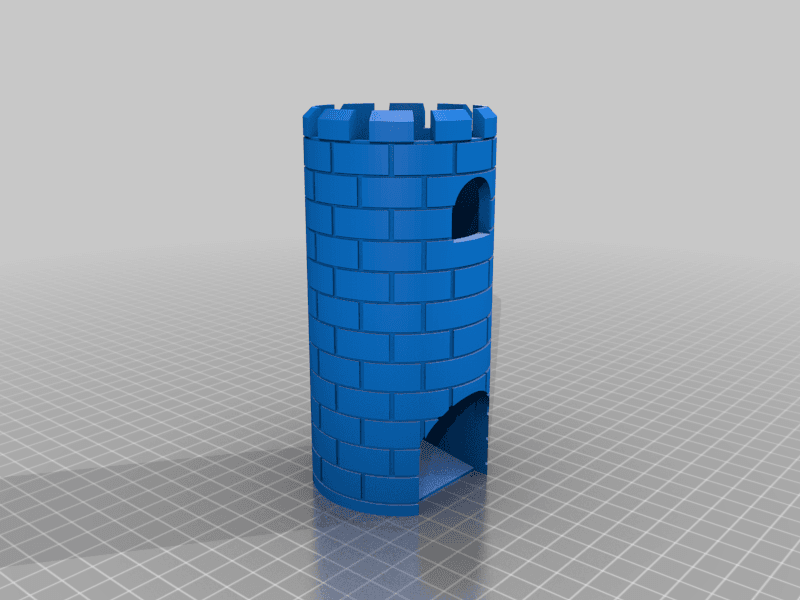 Dice Tower (Medieval) 3d model