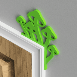 Mushrooms Door Topper 3d model