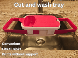 WASH AND CUT TRAY 3d model
