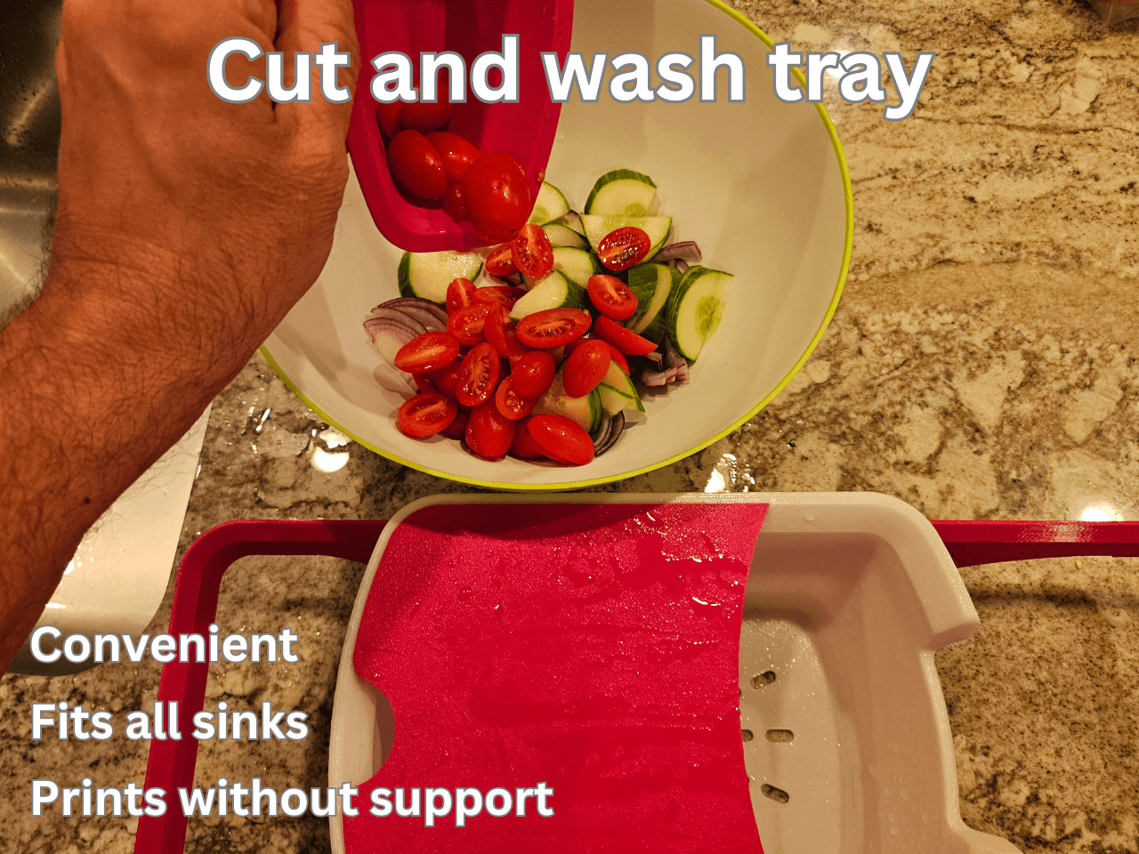 WASH AND CUT TRAY 3d model