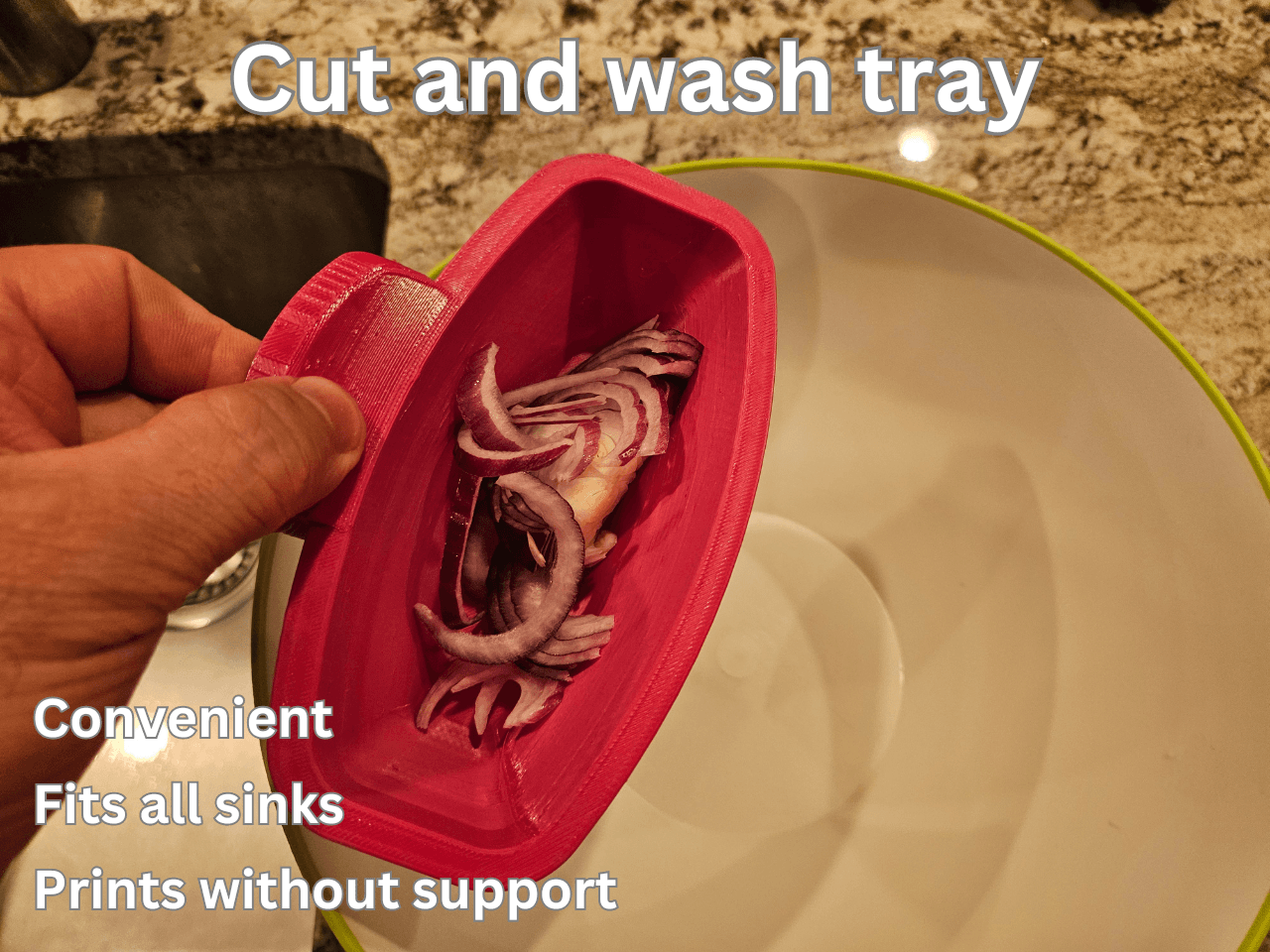 WASH AND CUT TRAY 3d model
