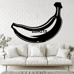 Banana 2D Wall Art/Window Art - Digital STL & SVG Files for 3D Printing and Laser Cutting 3d model