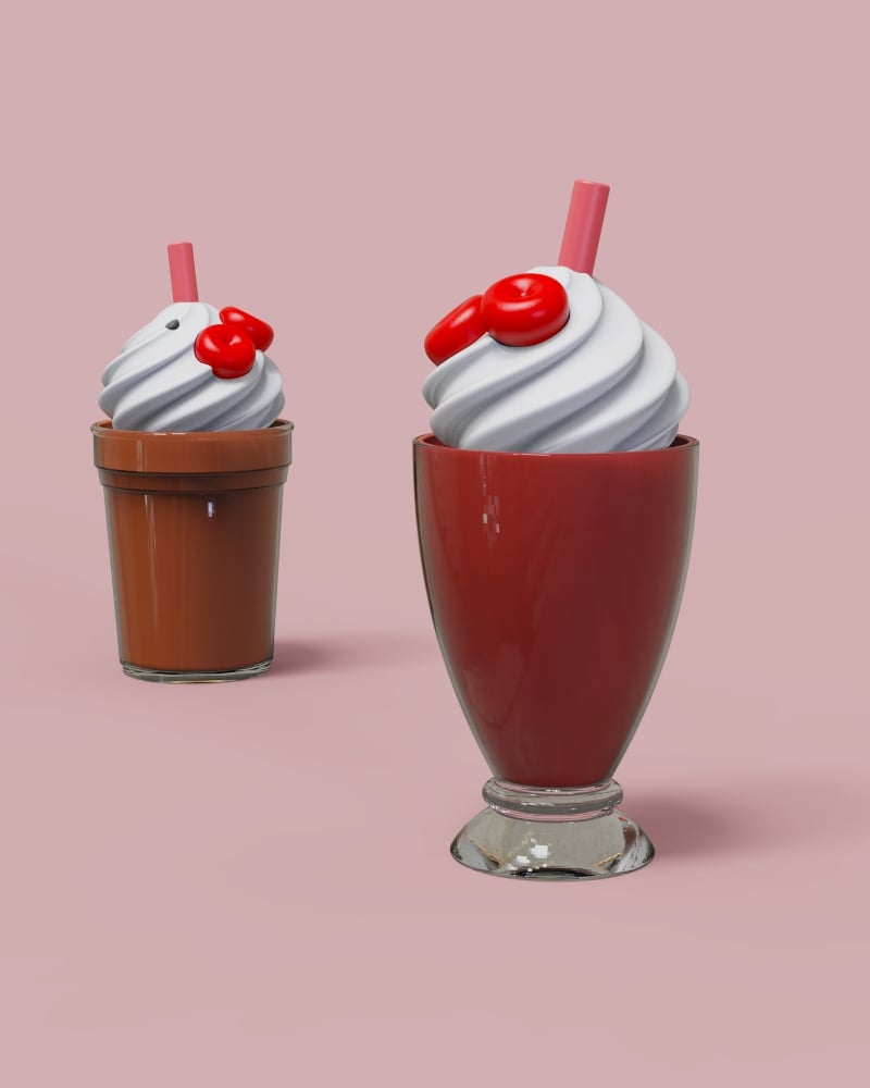 Cheerwine Float Fidget Clickers Keychain 3d model