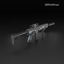 Kilo 141 Cerulean assault rifle 3d model