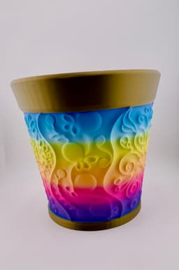 Carved Filigree Heart Pot 3d model