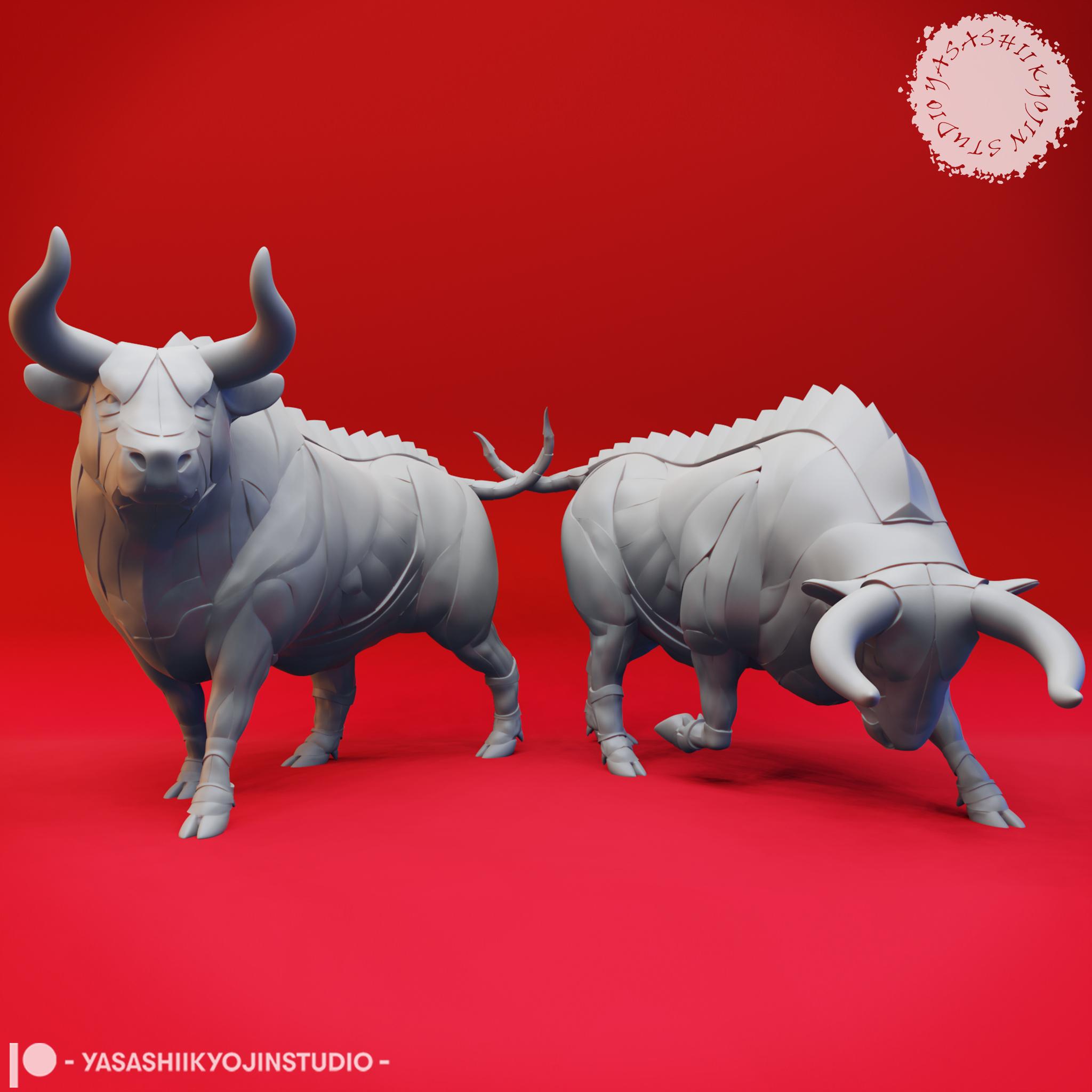 Gorgon Herd - Tabletop Miniatures (Pre-Supported) 3d model