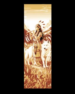 Native American Portraits and Paintings- Set of Bookmarks 3d model