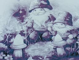 Gnome Life - Nighttime Stroll Filament Painting 3d model