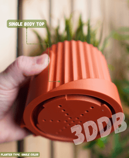 The "Flute" Wall Planter 3d model