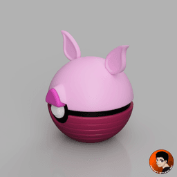 Piglet Pokeball 3d model