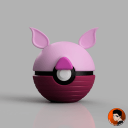 Piglet Pokeball 3d model