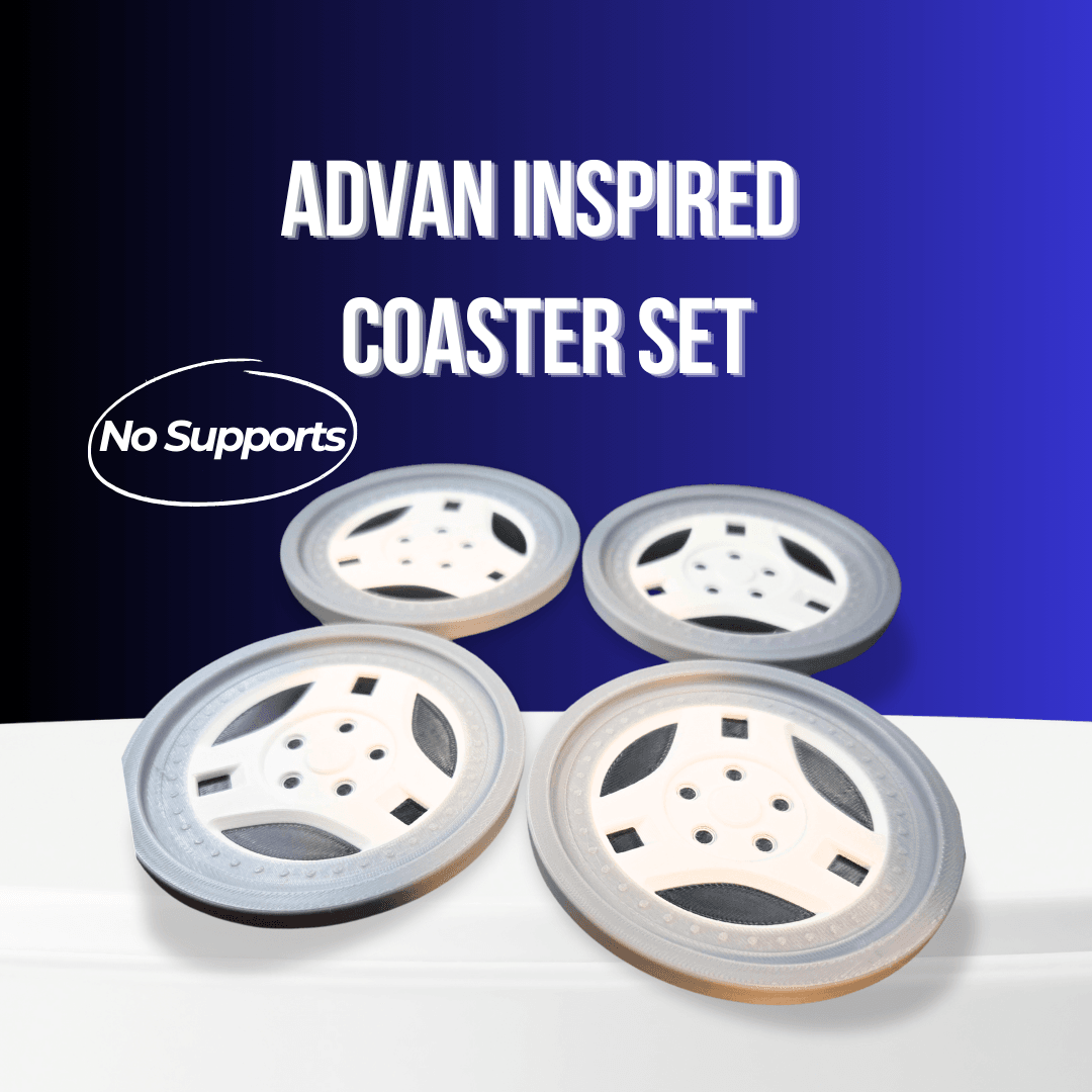 Advan SA3 Inspired Coaster Set – Iconic JDM Style for Your Desk! 3d model