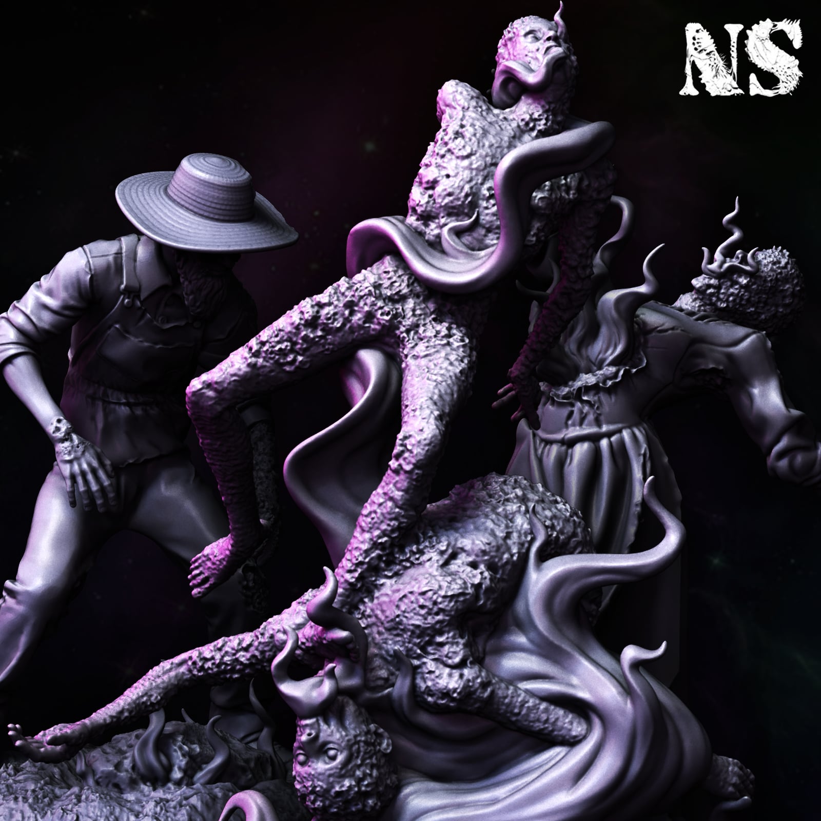The Gardner family x3 3d model