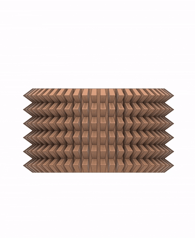 Flared Ribbed Planter 3d model