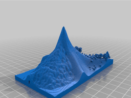 Minecraft Lonely Mountain 3d model