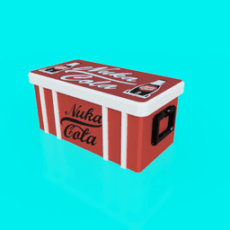 Fallout Nuka Cola Cooler Stash Box - Multi-Color Print 3d model